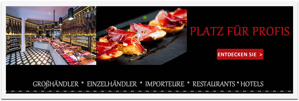 Jamon Iberico Pata Negra für profis importeure großhändler und einzelhändler