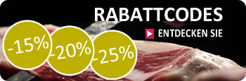 Rabattcodes für jamon iberico pata negra schinken